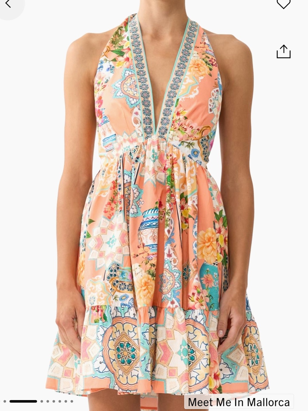 Camilla Meet me in Mallorca Halterneck Dress